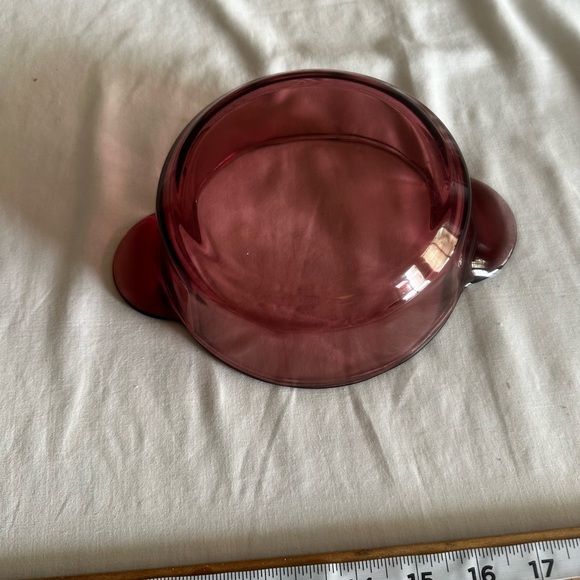 CORNING VISION USA CRANBERRY 1Q CASSEROLE 1174 - Picture 7 of 8